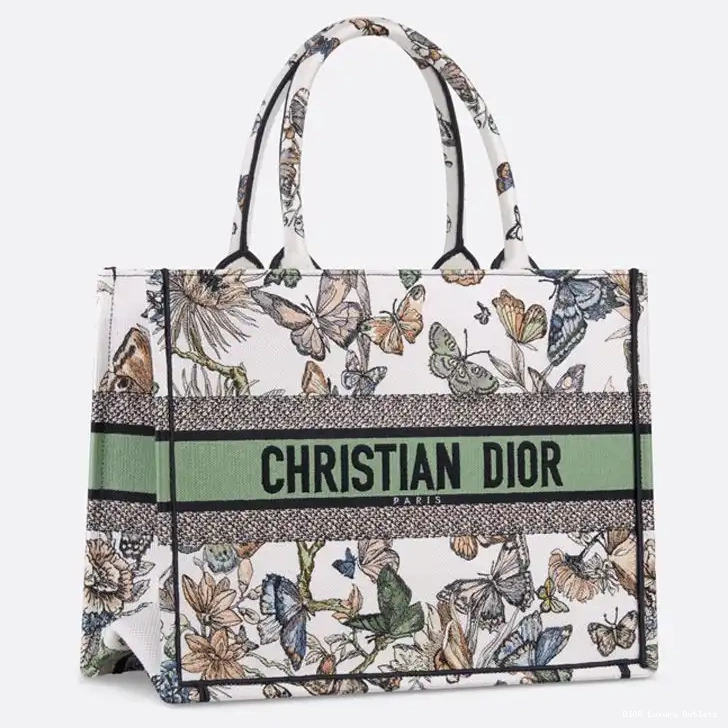Cheap Book Mexico White Dior Jouy Green Motif de Canvas Toile Tote 0620 Luxury